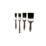 Hollow Polyester Filament Black Bristle Paint Brush 50mm for sale