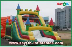 China Castle Shape Inflatable Bouncer With Slide / Inflatable Combo For Park supplier