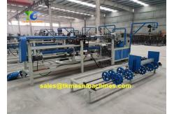 China 100mm Servo Motor Chain Link Machine Double Wires Diamond Wire Mesh supplier