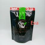 Silver Plastic Stand Up Pouch Bags 500g Non - Toxic For Coffee Tea Powder Packaging for sale