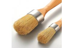 China 2PCS Chalk Paint Brush Set Round For Furniture Stencils supplier