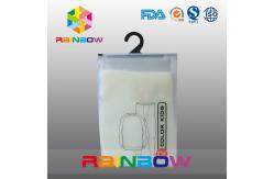 China Frosted PVC Plastic Pouches Packaging Hanging Bag With k For Kids Cloth supplier