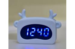 China EMC CE Animal Shaped Kids Alarm Clock Digital ABS Silicone Glass Material supplier