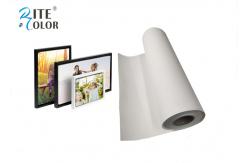 China Inkjet Digital Printing Polyester Canvas Rolls , Wide Format Canvas Digital Print Fabric supplier