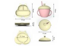China Customizable Animal Squirrel Silicone Feeding Set for Children 6 Months and Older supplier