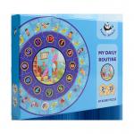 Kids Daily Routine Clock Jigsaw Puzzle Toy for Hand Eye Coordination for sale
