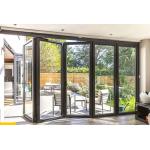 EBUNGE Exterior Double Glazed Glass Doors Folding Partition Door For Residential Or Commercial for sale
