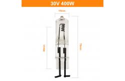 China 30V 400 Watt Quartz Halogen Bulb 2 Pin Lighting Indicator supplier