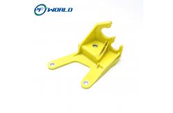 China Customized Yellow Injection Molding Parts Precision ABS Components with Carton Box Packaging supplier