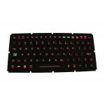 Ruggedized Computer Silicone Rubber Keypad IP67 EMC USB PS2 Wired With Backlit for sale