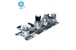 China Oxygen Nitrogen Helium Argon Gas Changeover Manifold Stainless Steel Semi Automatic supplier