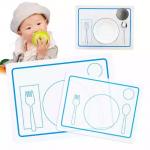 Washable Feeding Baby Silicone Placemat Food Grade Customized Logo Printing for sale