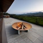 Corten Steel/Weathering Steel 1000mm BBQ Brazier Fire Pits Customized for sale