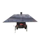 Black Design Solar Camera Security Trailer With Support Legs For Event Security for sale