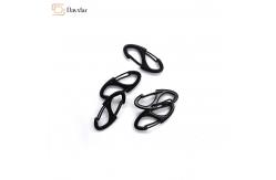 China Double Sided S Carabiner Clips Metal Accessories Slide Lock Snap Hooks supplier