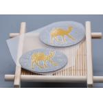 Toothbrush Effect Silicone Heat Transfer Labels Custom For Clothing