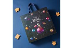 China Lovely Cardboard Customized Gift Box With PU Leather Handle And Magnetic Closure supplier