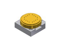 China 5555LIF-2 Azimuth Carrier Test Socket Plug In Azimuth Socket Electrical Contactor supplier