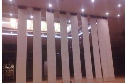 China Classroom Folding Partition Walls , 85mm Leather Operable Room Dividers supplier