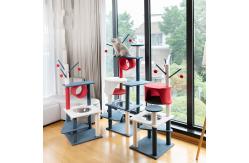 China Wood Plush Fabrics DIY Cat Tree House Tower For Large Cats supplier