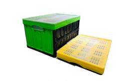 China Square Stackable Box Plastic Storage Crate Collapsible Toys Organizer No Maintenance supplier