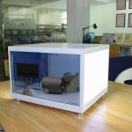 Antidust Transparent LCD Showcase , See Through LCD Panel Auto Sensor for sale