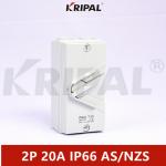 IP66 2P 20A 440V Waterproof Isolating Switch Australian standard for sale