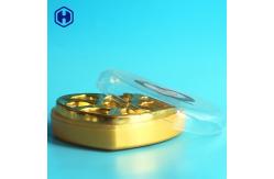China 230ml Heart Shape Clear Plastic Cookie Boxes Chocolate Round Plastic Canisters supplier
