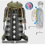 Reflective Printing Easy Strap Hiking Rucksack For Lightweight Backpacking