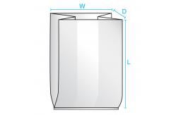 China Plastic Cellophane LDPE HDPE Side Gusset Bags Resealable Clear Flat supplier