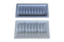 China Customized Vacuum Tray Packaging 1ml 2ml 5ml 10ml PET Water Injection Ampoule Tray supplier