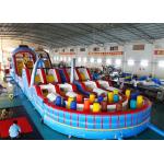 Giant Adult Inflatable Obstacle Challenges With Digital Printing for sale