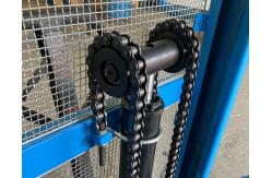 China 400kg 200 Litre Mobile Drum Lifter Stacker Lift Tilt Stock With Pedal Operated supplier