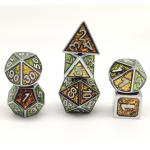 Gold Plated Metal Polyhedral Dice Multipurpose Sturdy Handmade for sale