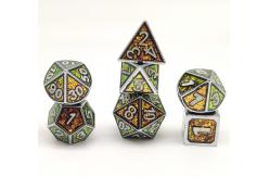 China Gold Plated Metal Polyhedral Dice Multipurpose Sturdy Handmade supplier
