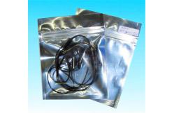 China Front Transparent Stand Up Pouches Aluminum For Headset / Earphone supplier