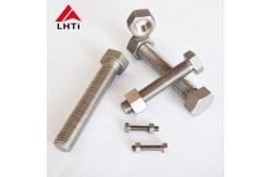 China Gr2 Gr5 Titanium Bolts Nuts , M8 M10 M12 Anodizing Titanium Hex Head Bolts supplier
