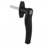 Cylinder Handle Black Door Lock Keyless Enclosures Electrical Safe Box Latch for sale