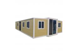 China White Expandable Prefab Homes with Customizable Size and Steel Construction supplier