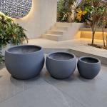 Fireproof Fiber Clay Planter Frost Resistant For Garden for sale