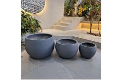 China Fireproof Fiber Clay Planter Frost Resistant For Garden supplier