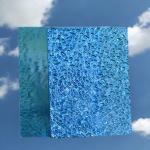 Anti UV 250 X Glass Impact Resistance Diamond Embossed Polycarbonate Sheet 80% Light Transmission for sale
