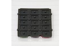 China Secondary Injection Molded Silicone Keyboard For POS Terminal supplier