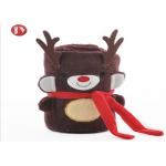 Optional Pattern Organic Swaddle Blankets , Swaddle Animal Blanket Smooth Flannel Fleece Plush