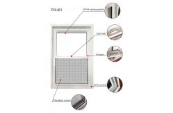 China American PVC Vertical Sliding UPVC Windows Vinyl Double Hung Low E Glass Windows supplier