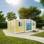 Yellow Colour Customized Expandable Container Homes for Comfortable Living for sale