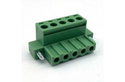 China 300V 10A M2.5 Screw Fixed Ear Plug-In Brass Terminal Block supplier