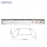 Aluminum Alloy Hospital Bedside Unit With Medical Gas Outlet for sale