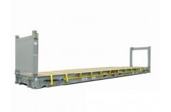 China 20 Feet Used Flat Rack Containers / Dry Storage Containers 6.06m Length supplier
