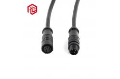 China Black White LED Light 2 PIN 3 PIN Watertight Power Connector supplier